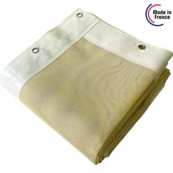 TECPLAST - Bâche brise vue micro-perforée tecplast mp460bv 3,5x4m - ivoire - garantie 5 ans