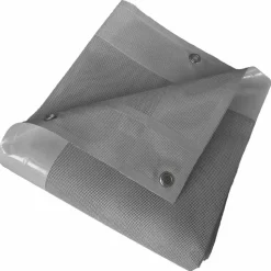 TECPLAST - Bâche brise vue micro-perforée tecplast mp460bv 3x4m - grise - garantie 5 ans