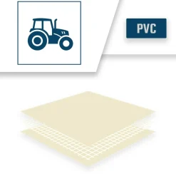 TECPLAST - Bâche brise vue sans oeillets 3x11 m xp640bv ivoire - garantie 10 ans tecplast