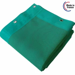 TECPLAST - Bâche brise vue micro-perforée tecplast mp460bv 3,5x4m - verte - garantie 5 ans