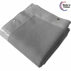 TECPLAST - Bâche brise vue micro-perforée tecplast mp460bv 3x6m - grise - garantie 5 ans