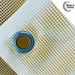 TECPLAST - Bâche brise vue micro-perforée tecplast mp460bv 4x5m - ivoire - garantie 5 ans