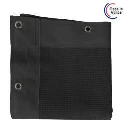 TECPLAST - Bâche brise vue micro-perforée tecplast mp460bv 3x3m - noire - garantie 5 ans