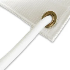 TECPLAST - Pack toile pergola blanc crème 3x4 m tecplast lp640pr + sandow blanc 20m
