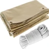 TECPLAST - Pack toile pergola beige foncé 3x4 m tecplast lp506pr + sandow blanc 20m