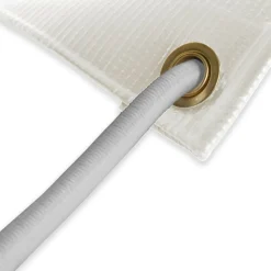 TECPLAST - Pack toile pergola blanc crème 3x4 m tecplast lp506pr + sandow gris 20m