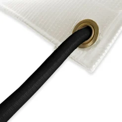 TECPLAST - Pack toile pergola blanc crème 3x4 m tecplast lp506pr + sandow noir 20m
