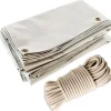 TECPLAST - Pack toile pergola blanc crème 3x4 m tecplast lp506pr + sandow ivoire 20m