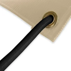 TECPLAST - Pack toile pergola beige foncé 3x4 m tecplast lp506pr + sandow noir 20m