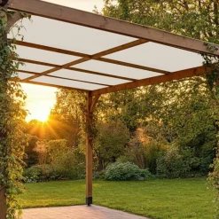 TECPLAST - Toile pergola tecplast lp640pr 3x4 m - blanc crème - garantie 8 ans