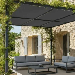 TECPLAST - Toile pergola tecplast lp506pr 2x3 m - gris anthracite - garantie 5 ans