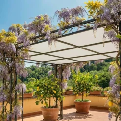 TECPLAST - Toile pergola tecplast lp640pr 3x5 m - blanc crème - garantie 8 ans