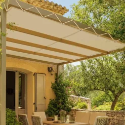 TECPLAST - Toile pergola tecplast lp506pr 3x5 m - beige foncé - garantie 5 ans