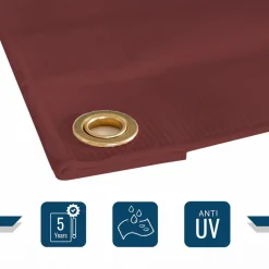 TECPLAST - Toile pergola tecplast lp506pr 3x6 m - rouge bordeaux - garantie 5 ans