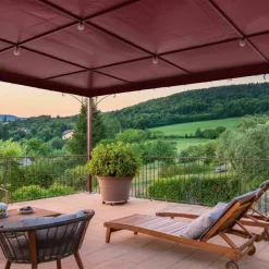 TECPLAST - Toile pergola tecplast lp506pr 3x6 m - rouge bordeaux - garantie 5 ans