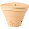 TERRABLANCA - Applique murale, pot de fleurs en terre cuite claire - D.25xH.17cm
