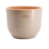 TERRABLANCA - Pot Macetero nacré, en terre cuite émaillée - D.26xH.20cm