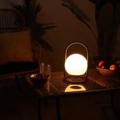 THE HOME DECO FACTORY - Lampe ronde décorative intérieur et extérieur