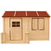 TIMBELA - Maison en bois pour enfants - 2.63m2 - 178 x 241 cm - M503