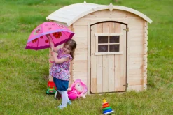 TIMBELA - Maison en bois pour enfants - 1.1m2 - 112 x 146 cm - sans plancher - M505-1