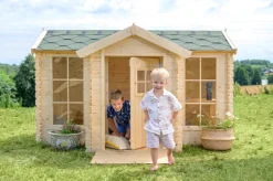 TIMBELA - Maison en bois pour enfants - 2.63 m2 - 241 x 187 cm - M520