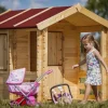 TIMBELA - Maison en bois pour enfants - 1.1m2 - 182 x 146 cm - M501