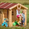 TIMBELA - Maison en bois pour enfants - 1.1m2 - 182 x 146 cm - M501A