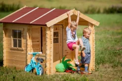 TIMBELA - Maison en bois pour enfants - 1.1m2 - 182 x 146 cm - M501A