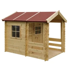 TIMBELA - Maison en bois pour enfants - 1.1m2 - 182 x 146 cm - M501A
