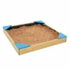 TP TOYS - Bac à sable bois fsc® avec bâche de fond et couverture de protection