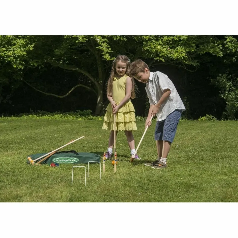 TRADITIONAL GARDEN GAMES - Set de croquet enfant en bois