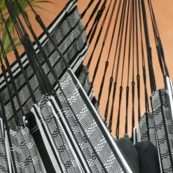 TROPICAL INFLUENCES - Chaise hamac poligono noir