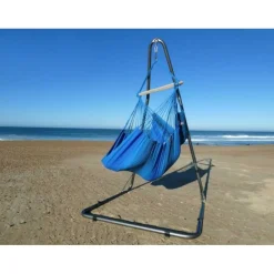 TROPICAL INFLUENCES - Hamac chaise azur xl + support soledad
