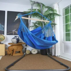 TROPICAL INFLUENCES - Hamac chaise azur xl + support soledad