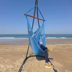 TROPICAL INFLUENCES - Hamac chaise azur xl + support lunatta