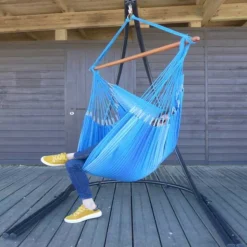 TROPICAL INFLUENCES - Hamac chaise azur xl + support lunatta