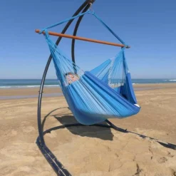 TROPICAL INFLUENCES - Hamac chaise azur xl + support lunatta