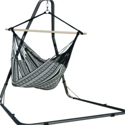 TROPICAL INFLUENCES - Hamac chaise poligono noir xl support soledad