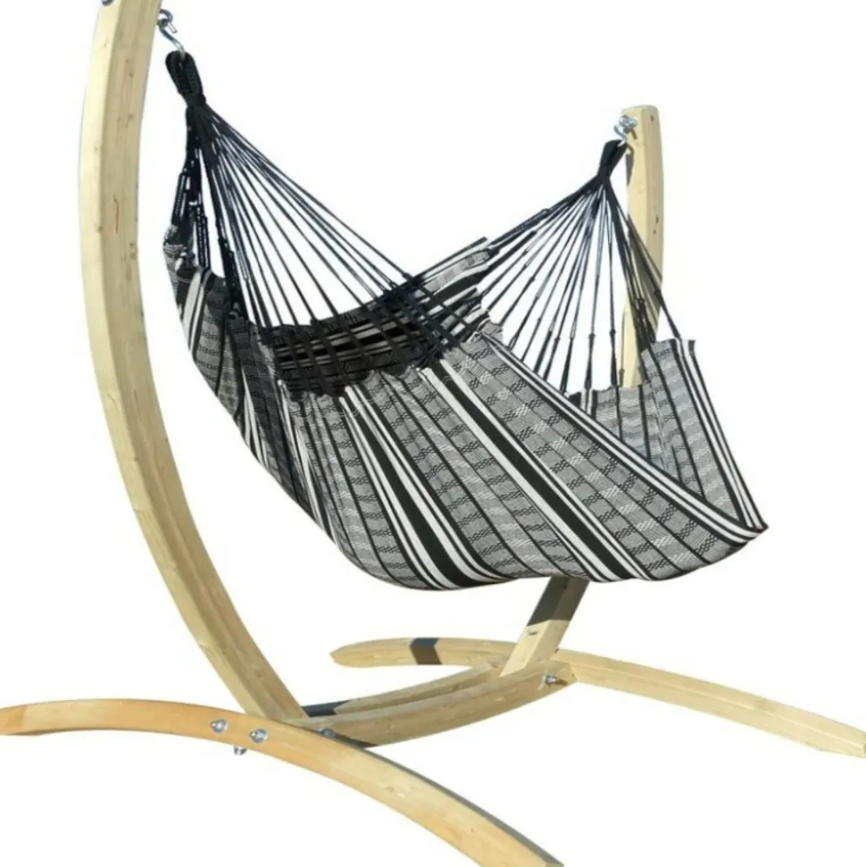 TROPICAL INFLUENCES - Support paquito avec hamac-chaise poligono noir xl