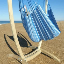 TROPICAL INFLUENCES - Support paquito avec hamac-chaise poligono turquoise xl