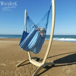 TROPICAL INFLUENCES - Support paquito avec hamac-chaise poligono turquoise xxl