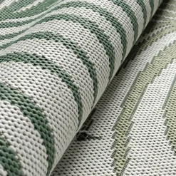 UNAMOURDETAPIS - Tapis extérieur 160x220 tissé kilim vert et vert clair greenleaf