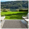 UNAMOURDETAPIS - Tapis extérieur 160x220 tissé kilim gris foncé chinaio