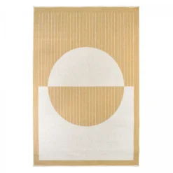 UNAMOURDETAPIS - Tapis extérieur, kilim reversible 200x290 lyn2 aq reversible jaune