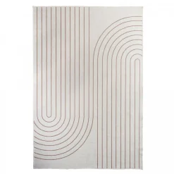 UNAMOURDETAPIS - Tapis extérieur, kilim reversible 200x290 lyn2 v reversible terracota et crème