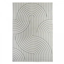 UNAMOURDETAPIS - Tapis extérieur, kilim reversible 120x170 bc reversible vert et crème