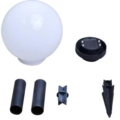VIDAXL - 4 pcs lampes d'allée d'extérieur à led 30 cm et piquet au sol
