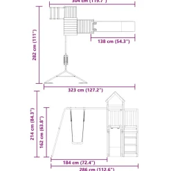 VIDAXL - Aire de jeux d'extérieur bois de pin imprégné