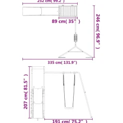 VIDAXL - Aire de jeux d'extérieur bois de pin imprégné