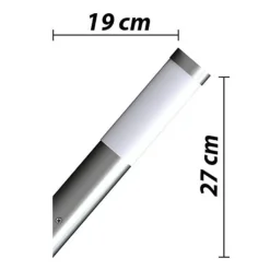 VIDAXL - Applique murale d'extérieur 2 pcs acier inoxydable